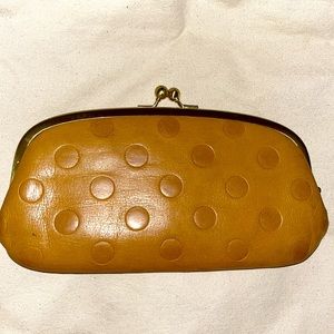 Soft Yellow Leather Billfold wallet